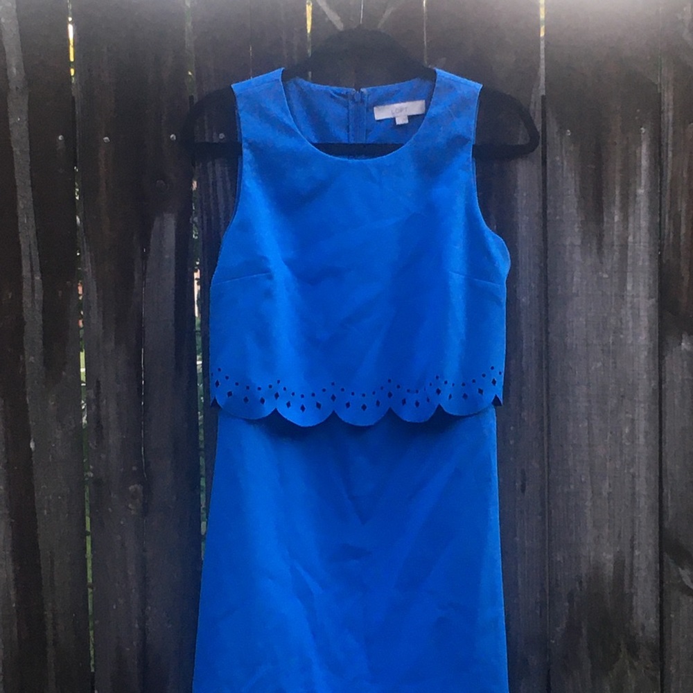 LOFT Periwinkle blue dress size 4